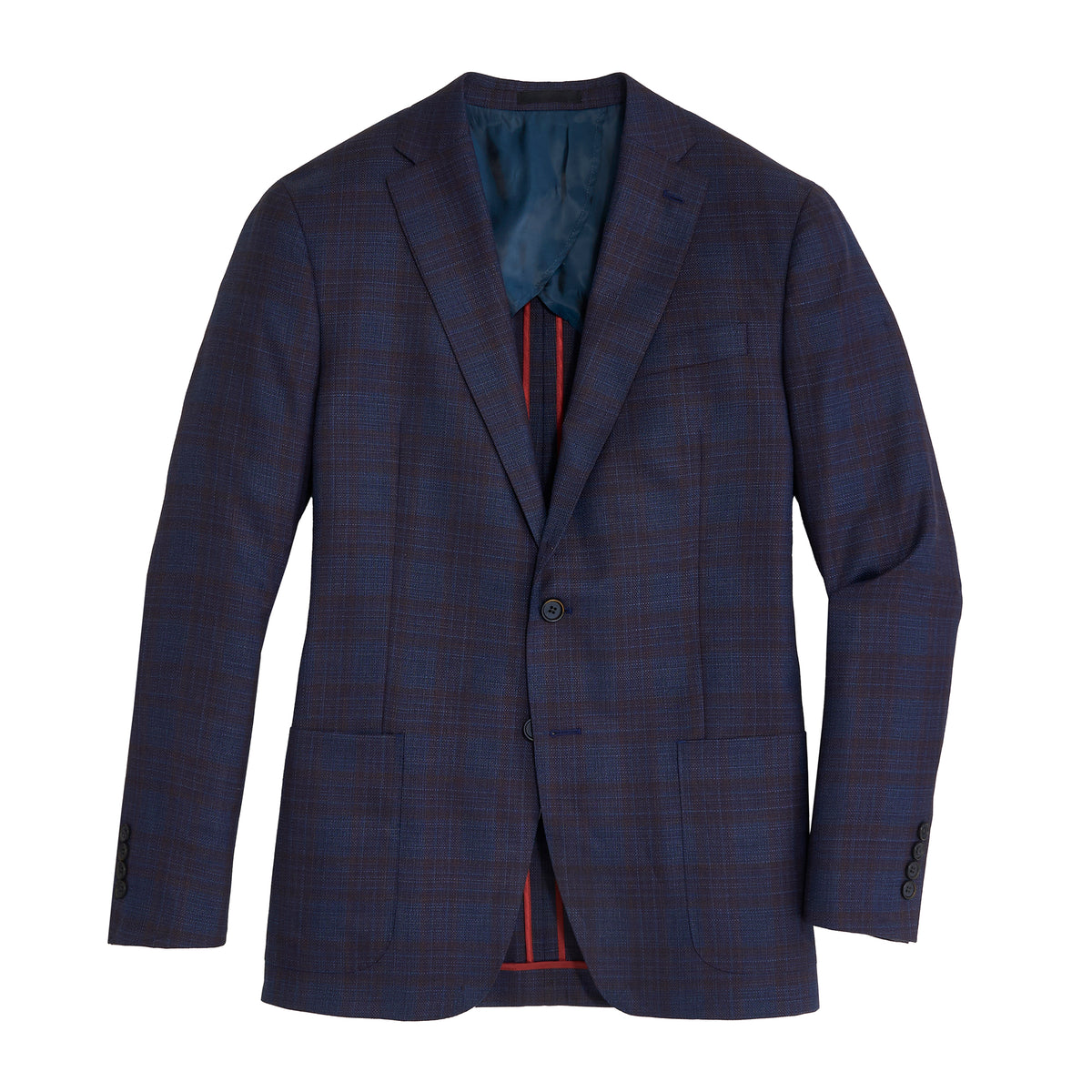 Guabello Heron Plaid Sport Coat - Heron