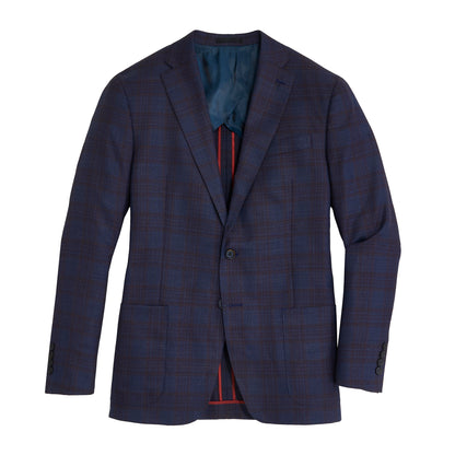 Guabello Heron Plaid Sport Coat - Heron