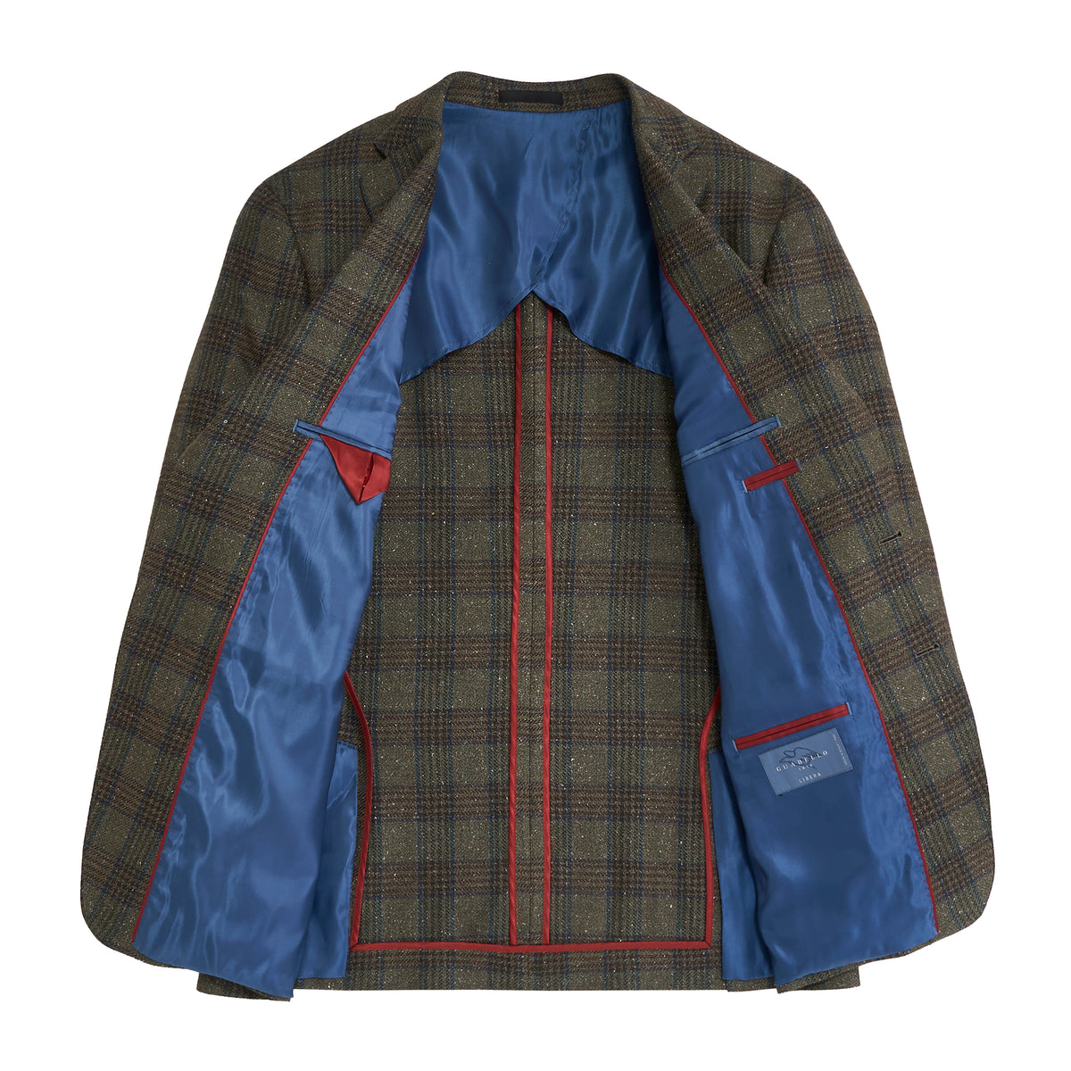 Guabello Sea Plaid Sport Coat - Sea Spray