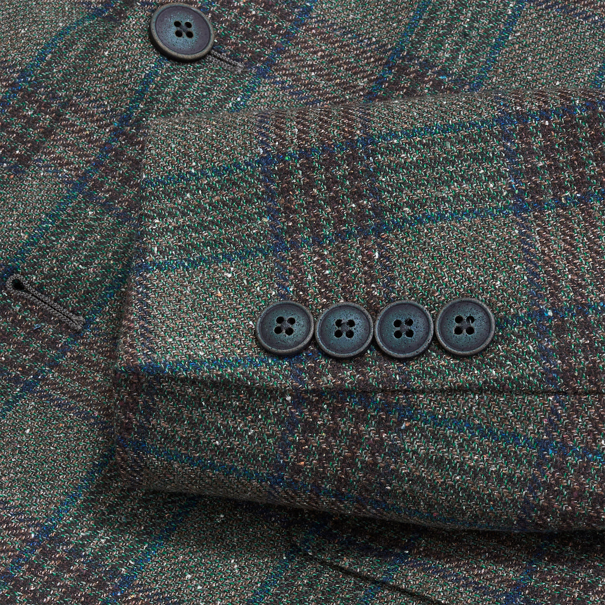 Guabello Sea Plaid Sport Coat - Sea Spray