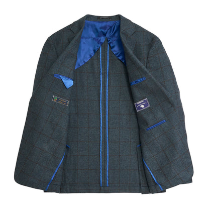 Di Pray Blue Wing Windowpane Sport Coat - Blue Wing Teal