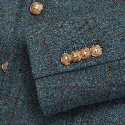 Di Pray Blue Wing Windowpane Sport Coat - Blue Wing Teal