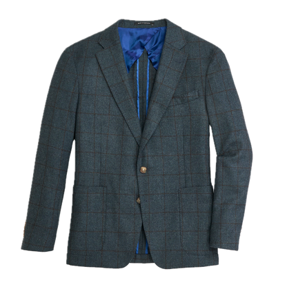 Di Pray Blue Wing Windowpane Sport Coat