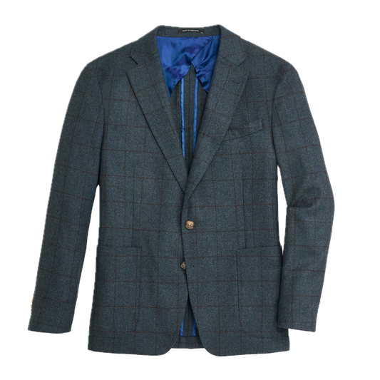 Di Pray Blue Wing Windowpane Sport Coat