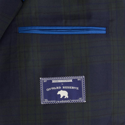 Night Plaid Sport Coat - Night Shadow