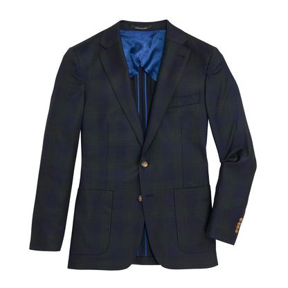 Night Plaid Sport Coat - Night Shadow