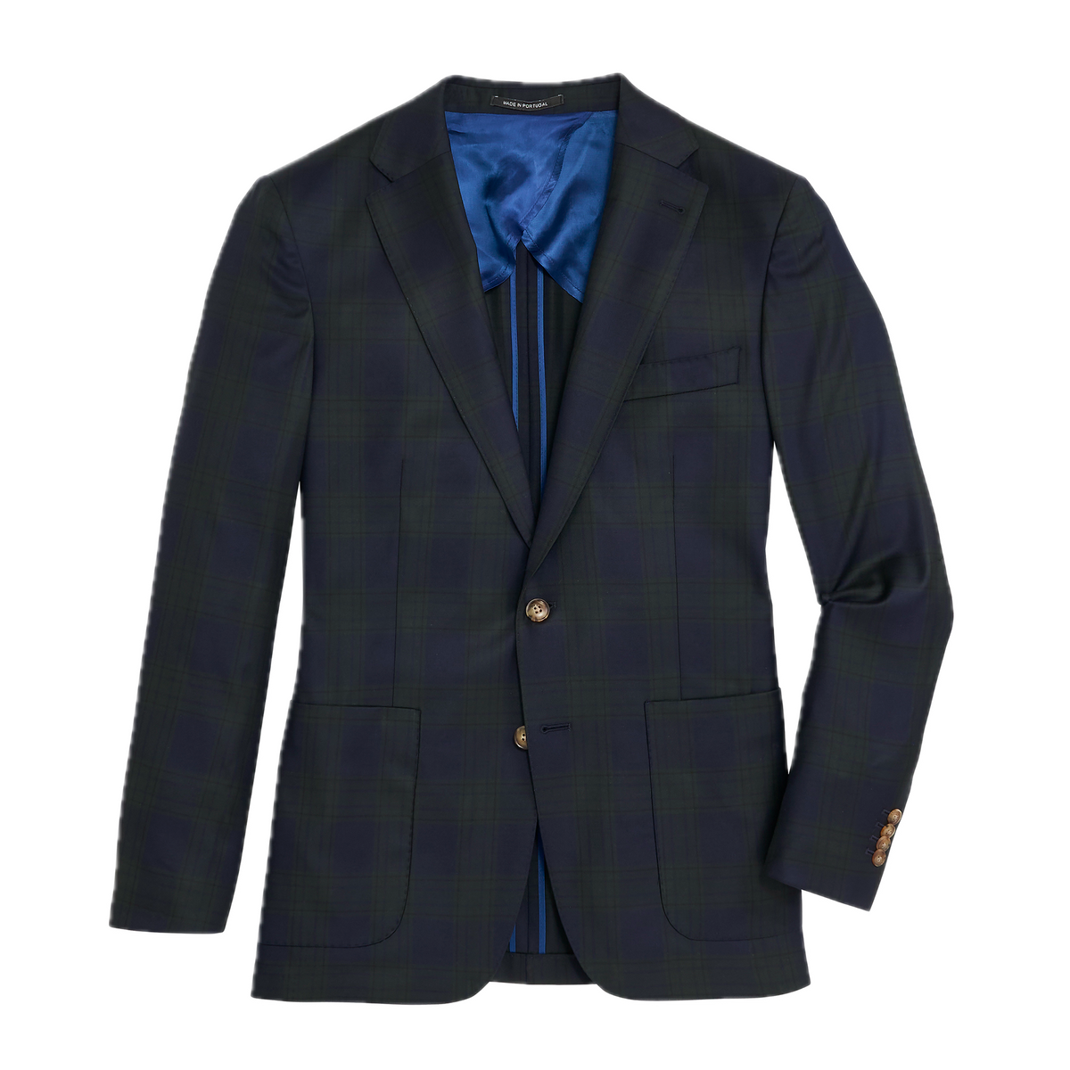 Night Plaid Sport Coat - Night Shadow