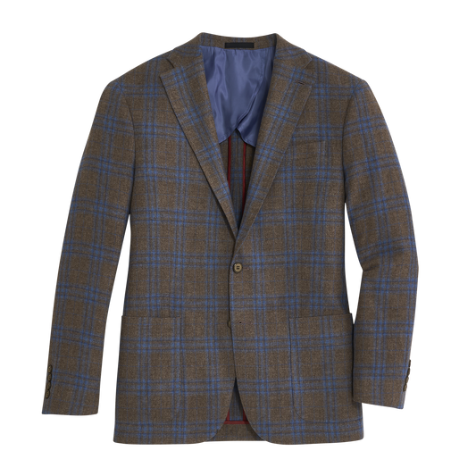 Barberis Turkish Plaid Sport Coat - Turkish Coffee