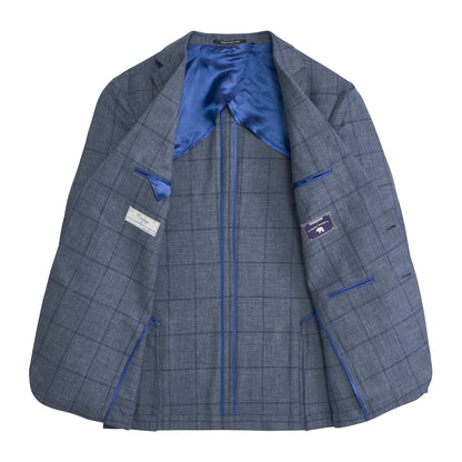 Barberis Captains Windowpane Sport Coat - Captains Blue