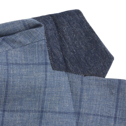 Barberis Captains Windowpane Sport Coat - Captains Blue
