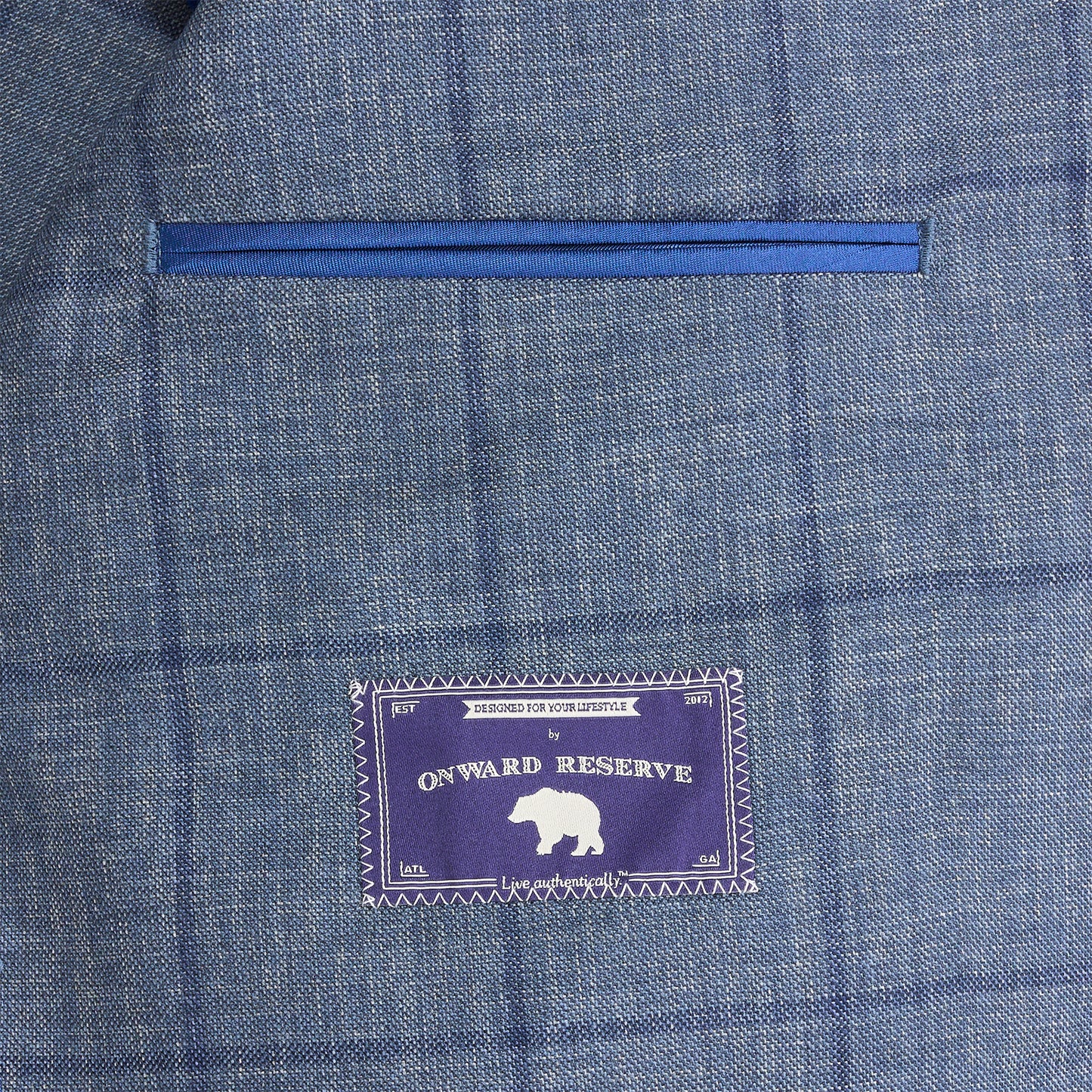 Barberis Captains Windowpane Sport Coat - Captains Blue