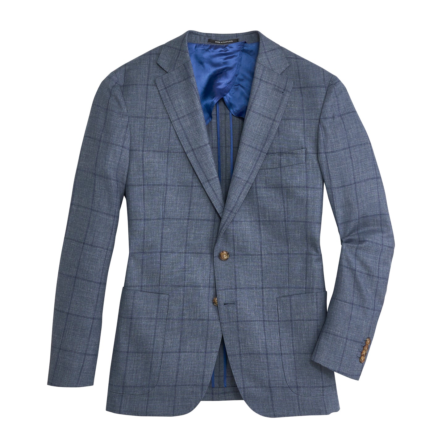 Barberis Captains Windowpane Sport Coat - Captains Blue