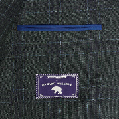 Barberis Hedge Plaid Sport Coat - Hedge