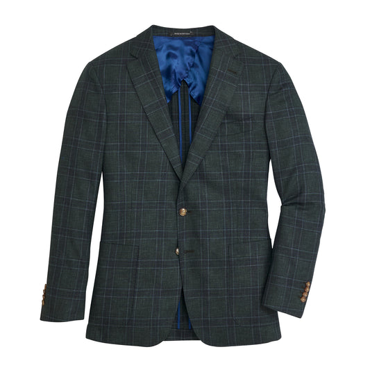 Barberis Hedge Plaid Sport Coat - Hedge