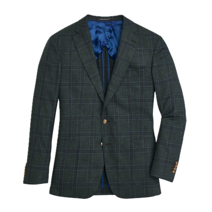 Barberis Hedge Plaid Sport Coat - Hedge