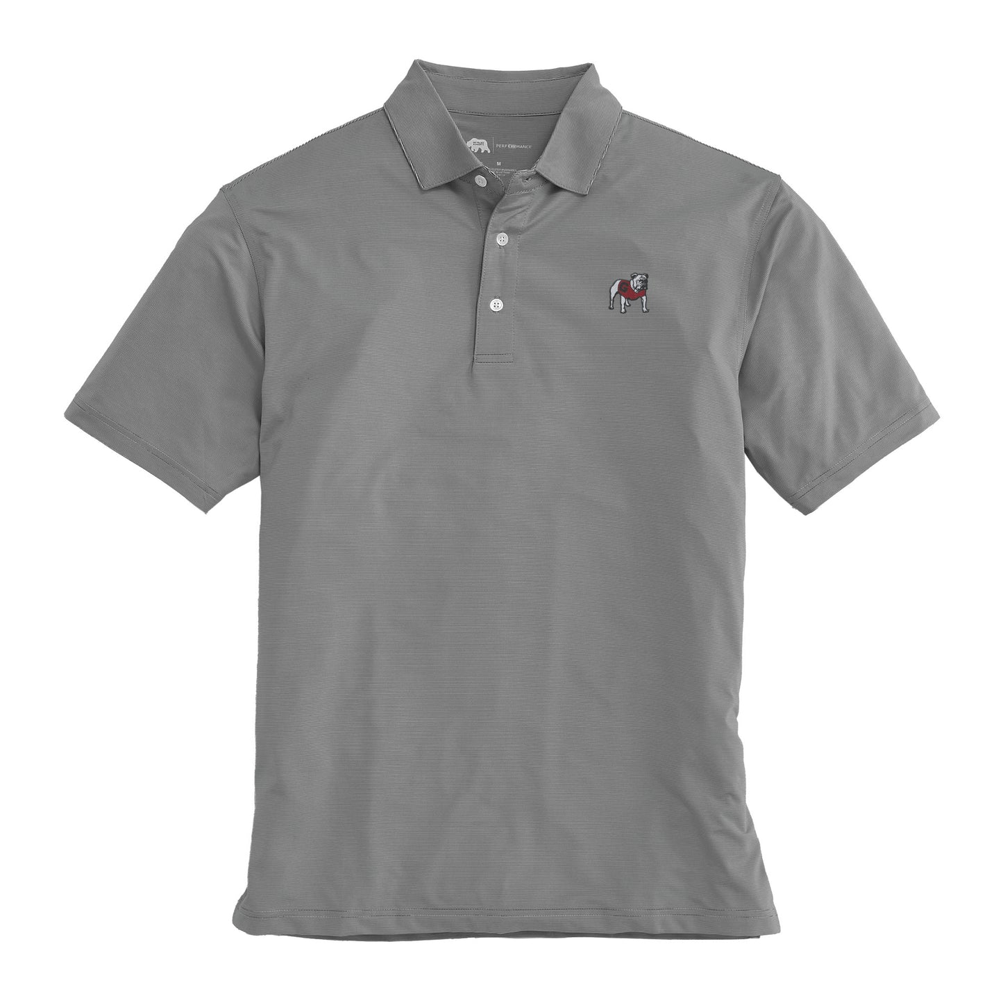 Hairline Stripe Standing Bulldog Polo