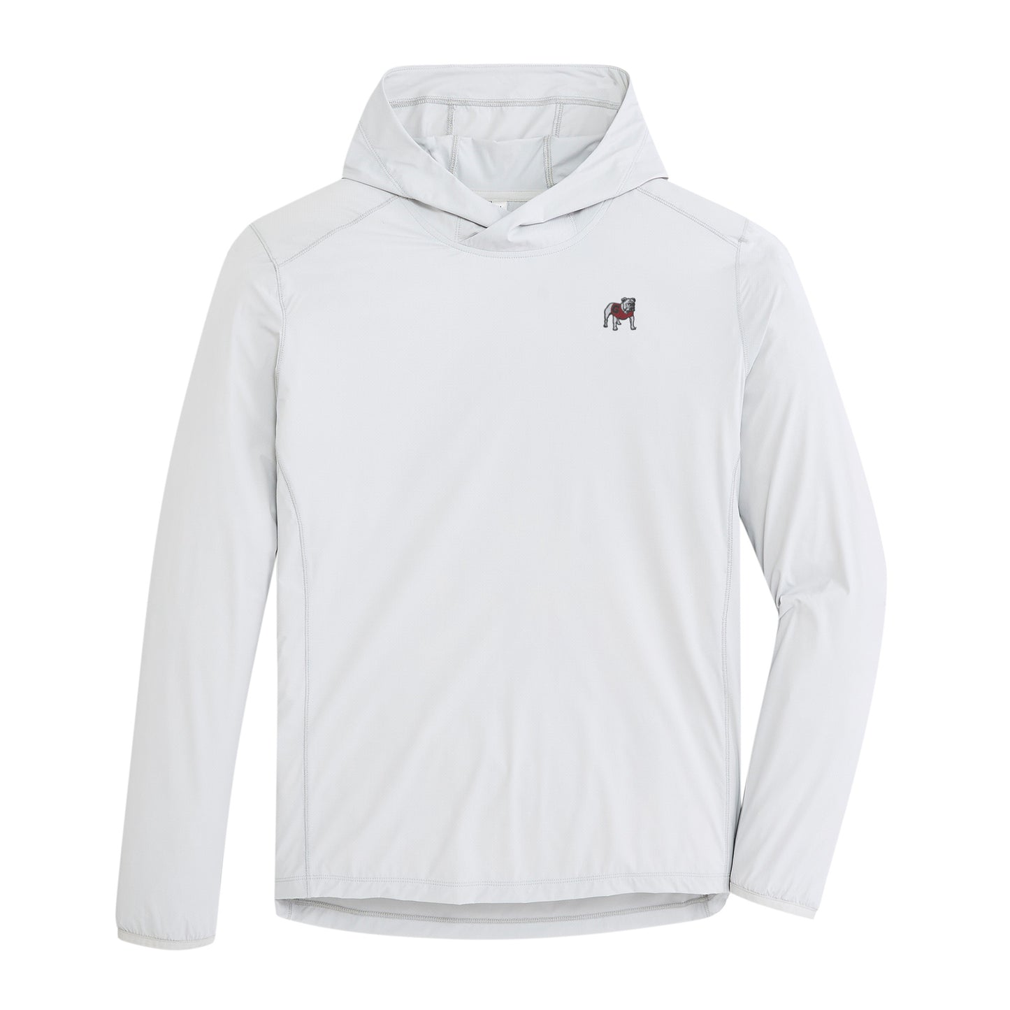 Standing Bulldog Trail Performance Hoodie - Harbor Mist
