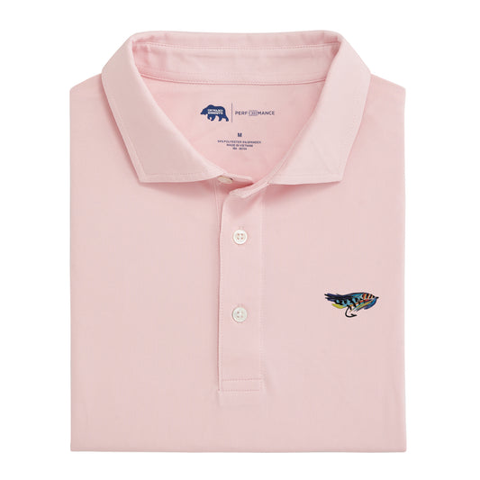Stay Fly Solid Performance Pique Polo - Rose Shadow