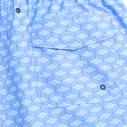 Barb Swim Trunk - Azurine