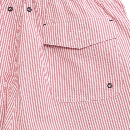 Coastal Seersucker Swim Trunk - Bike