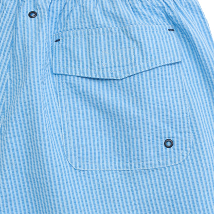 Coastal Seersucker Swim Trunk - Breeze