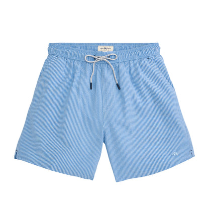 Coastal Seersucker Swim Trunk - Breeze
