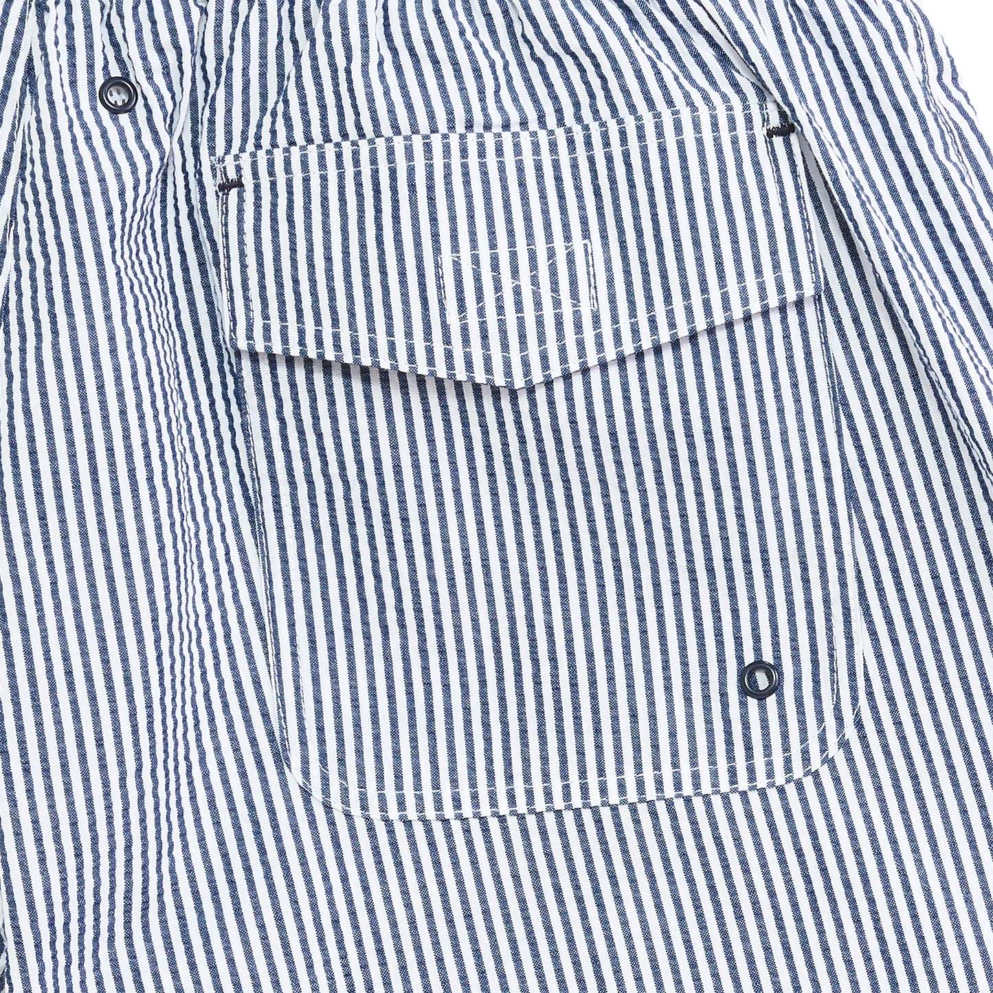 Coastal Seersucker Swim Trunk - Naval Academy