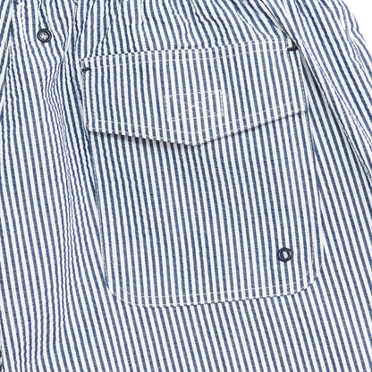 Coastal Seersucker Swim Trunk - Naval Academy