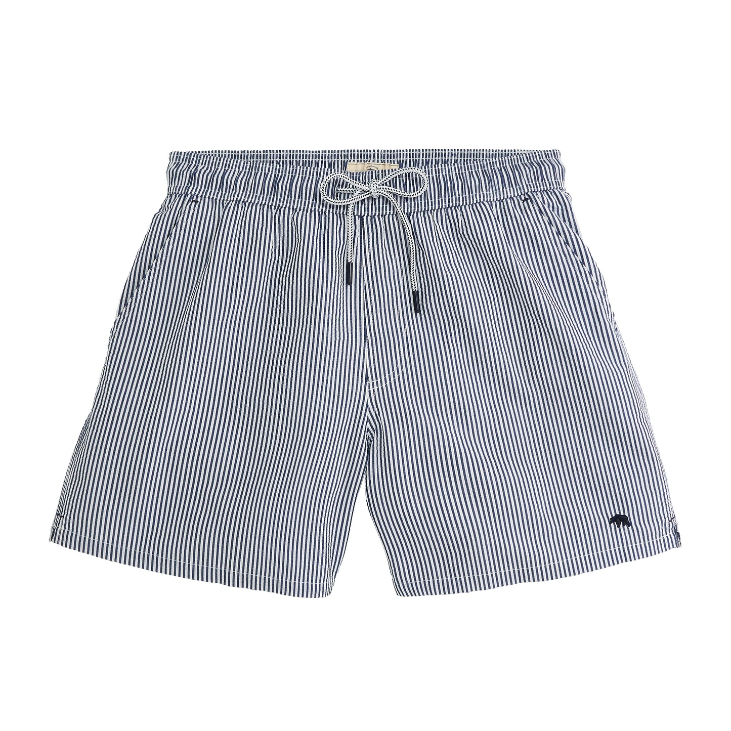 Coastal Seersucker Swim Trunk - Naval Academy