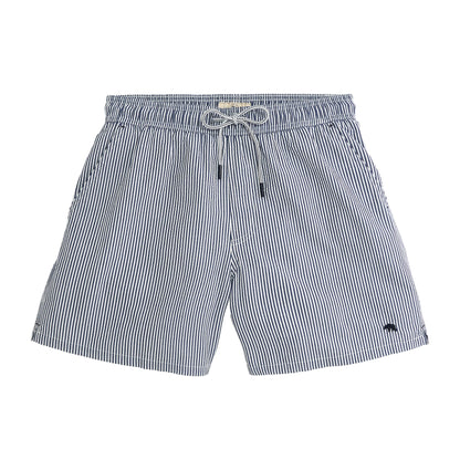 Coastal Seersucker Swim Trunk - Naval Academy
