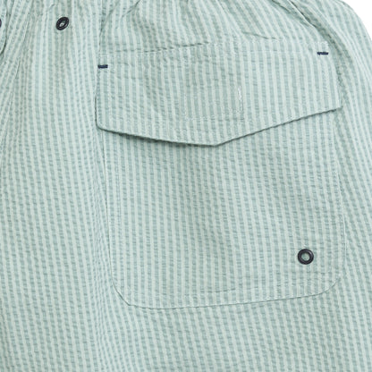 Coastal Seersucker Swim Trunk - Surf