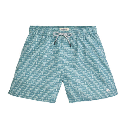 Float Your Boat Swim Trunk - Myrtle
