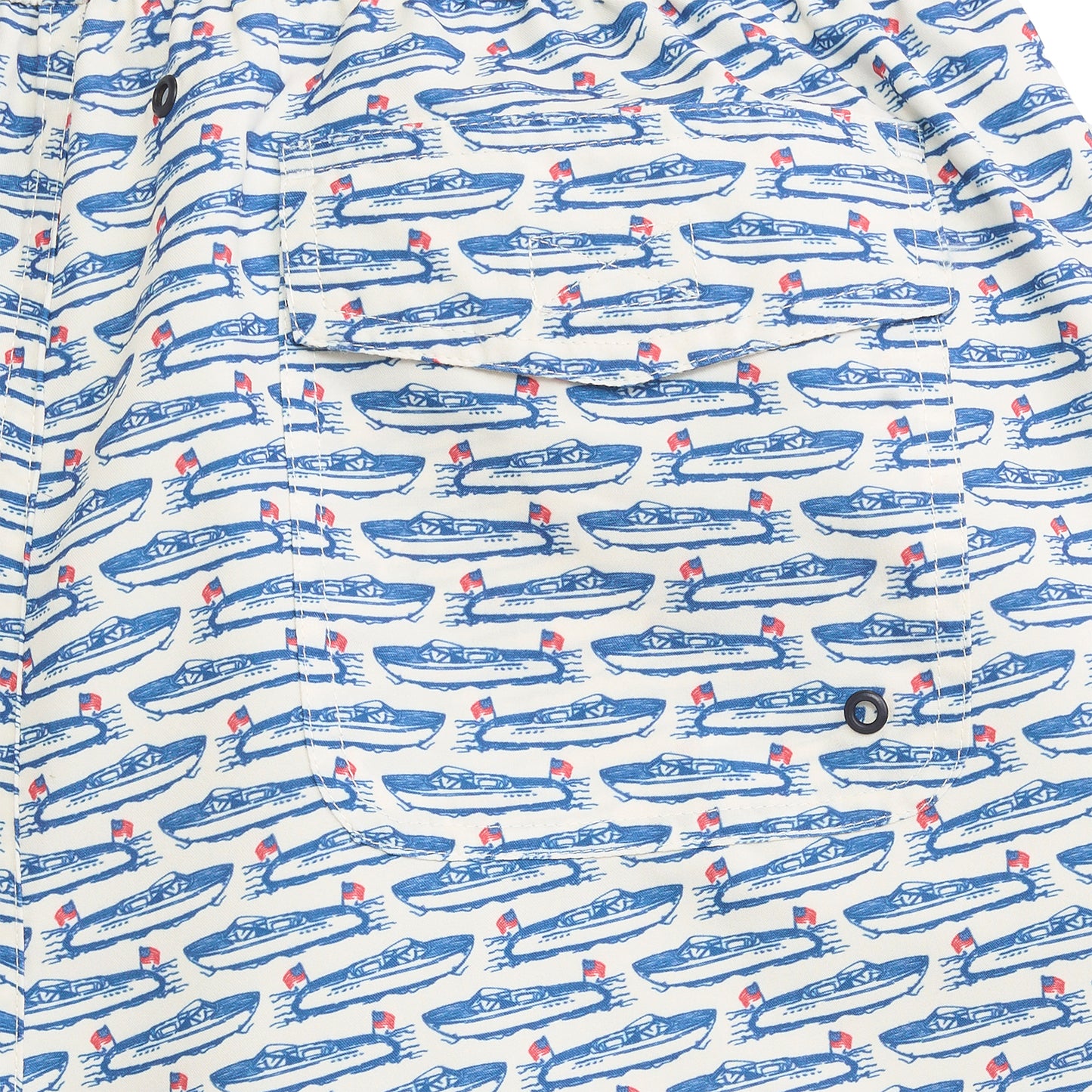 Float Your Boat Swim Trunk - White