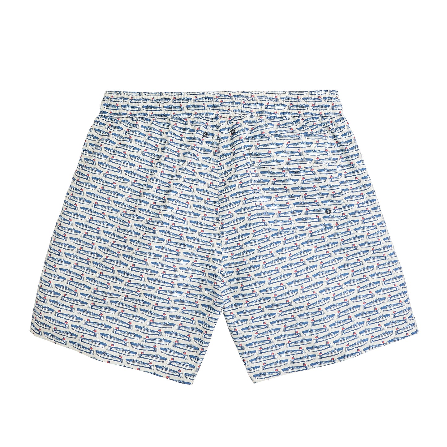 Float Your Boat Swim Trunk - White