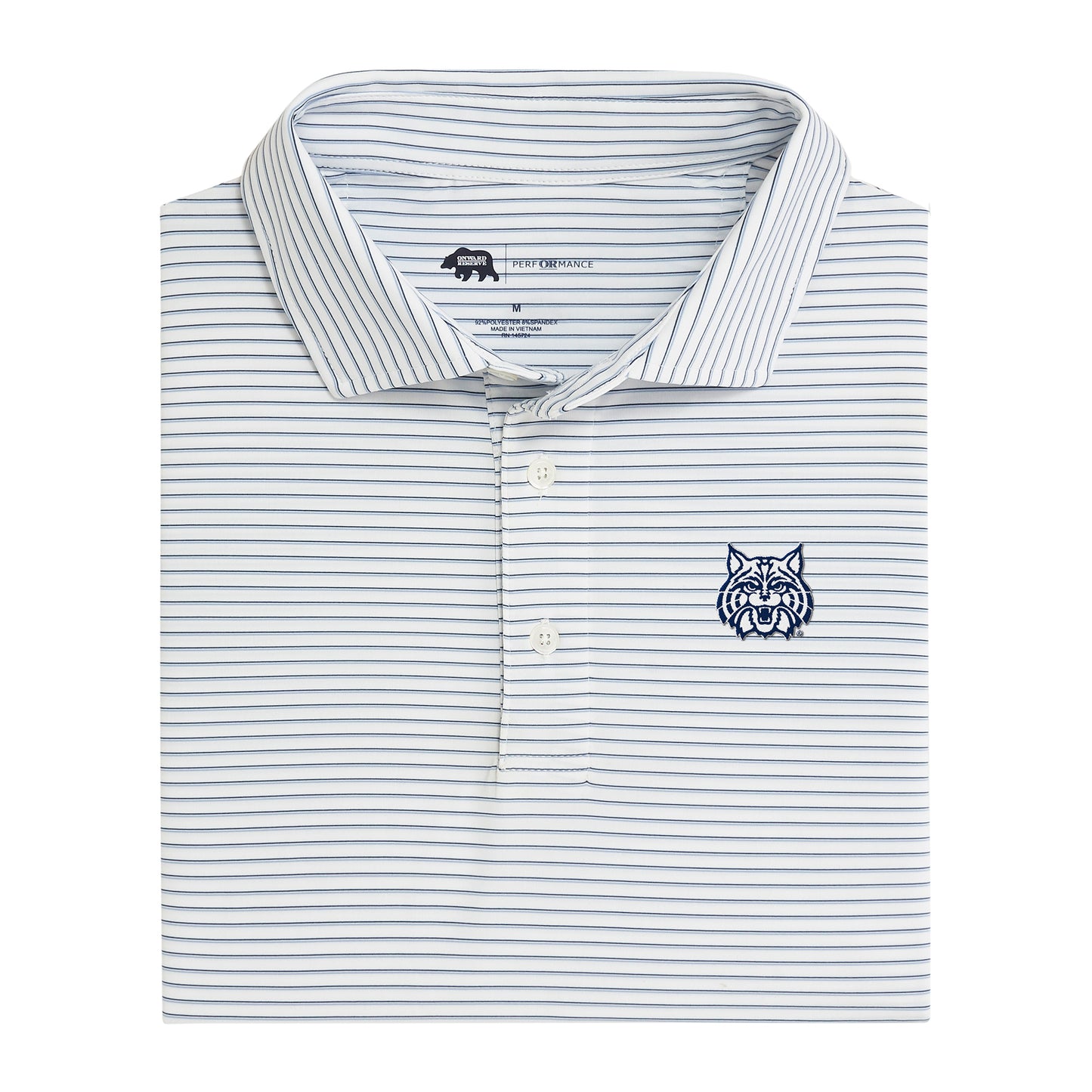 Arizona Wildcat Scout Stripe Performance Polo - True Navy