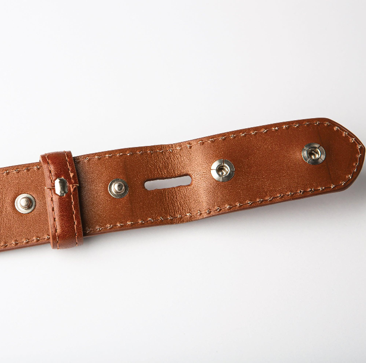 1 3/8" Glazed Calf Belt - Oil