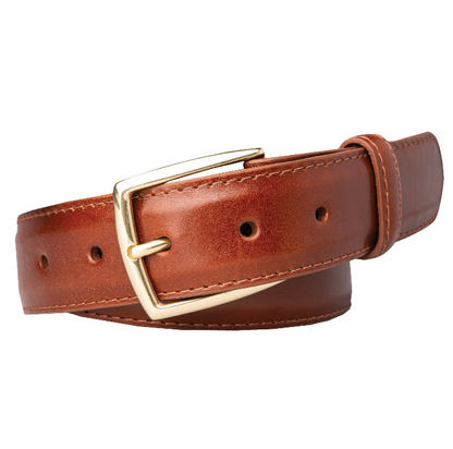 1 3/8" Glazed Calf Belt - Oil