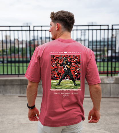 Cincinatti JC French Tee - Washed Red