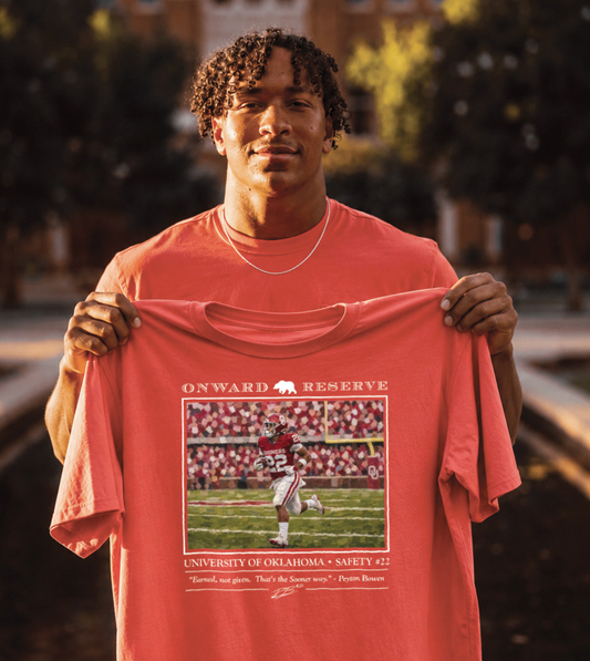 Oklahoma Peyton Bowen Tee - Washed Red
