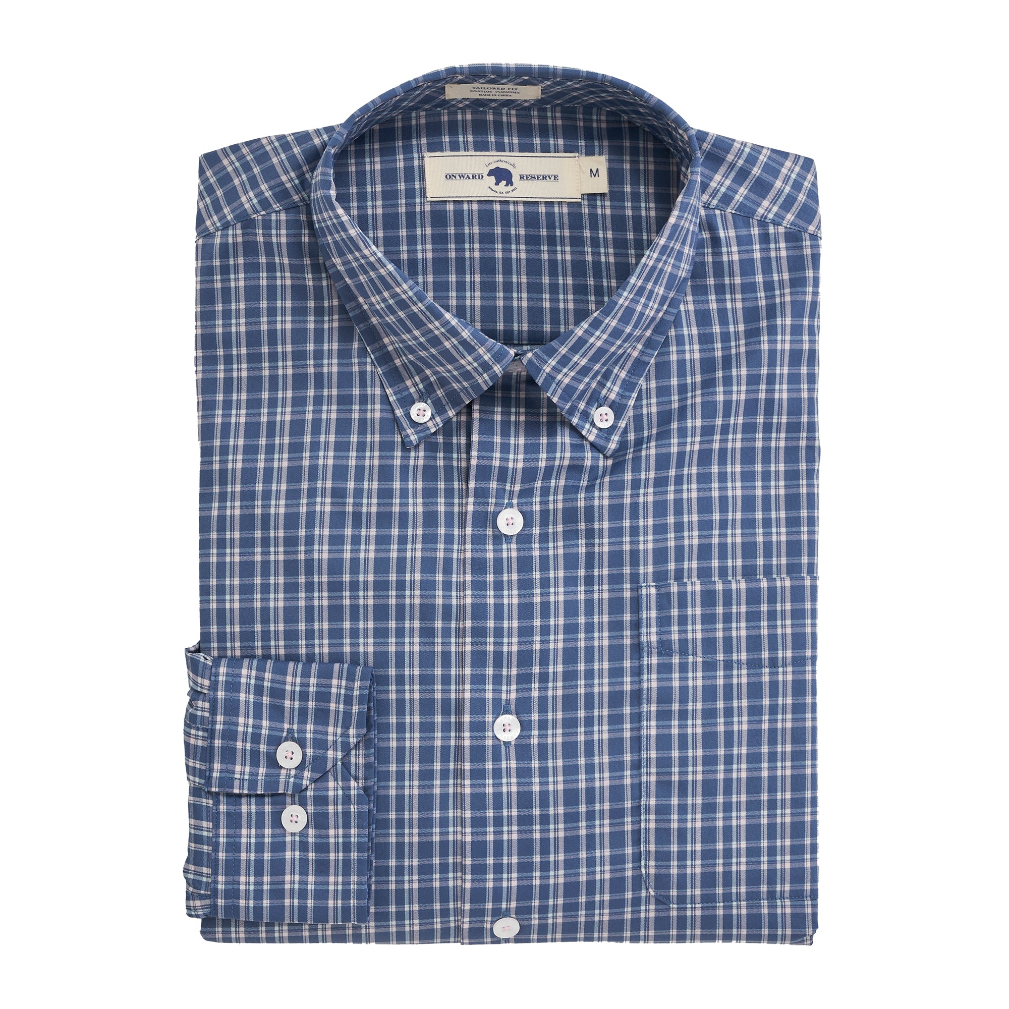 Major Tailored Fit Performance Button Down – Onward Reserve