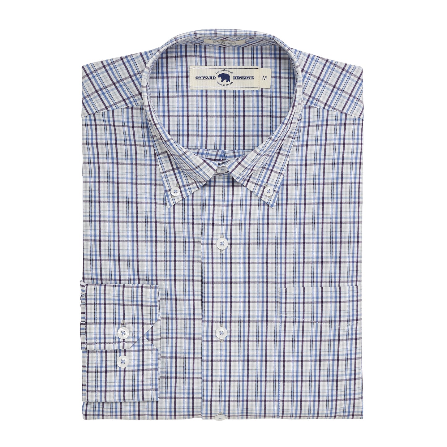 Recoil Tailored Fit Performance Shirt - Plum