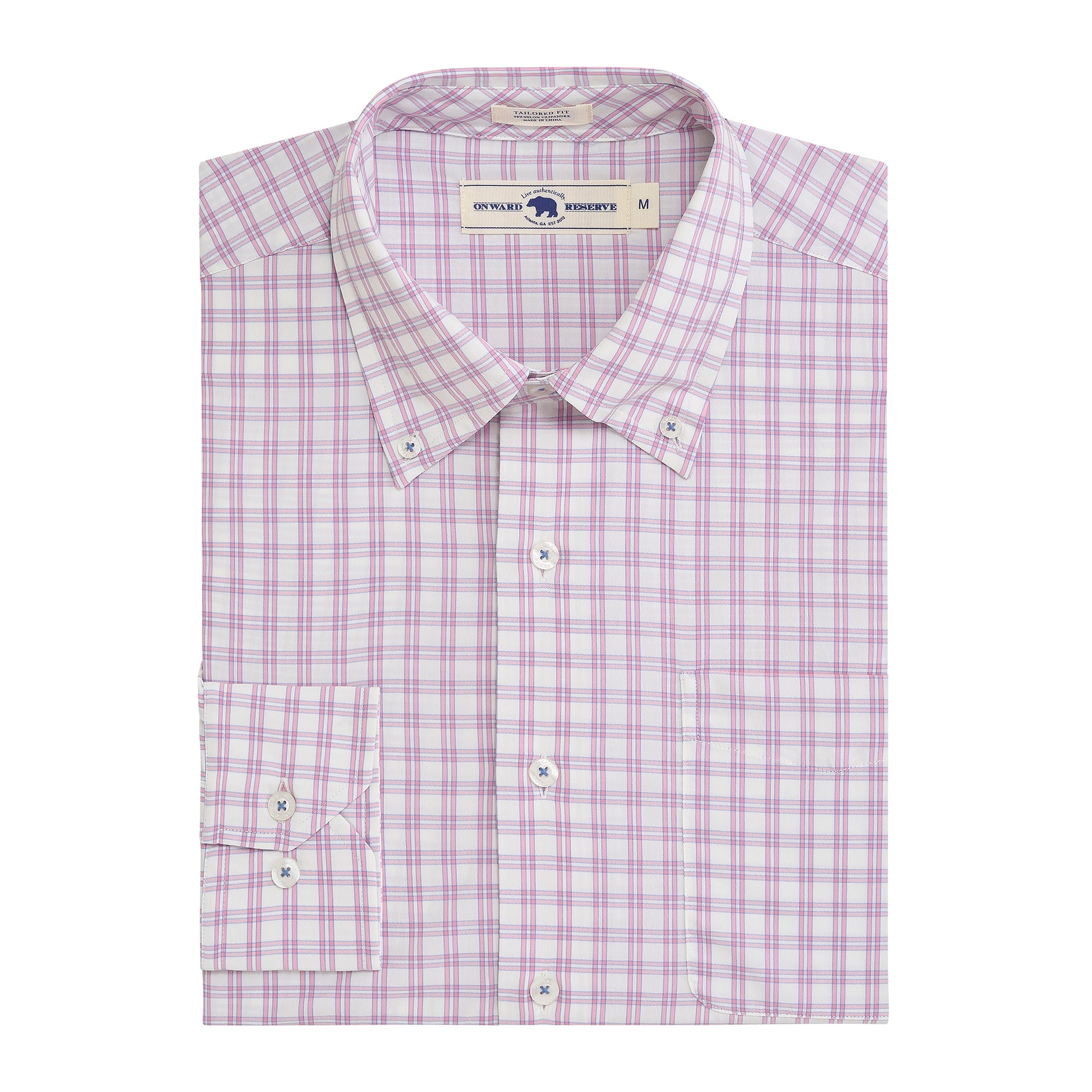 dress shirt tailored fit Men's Big & Tall Wilkes & Riley Tailored Fit Spread Collar Dress Shirt Blue / 19" / 38/39 T