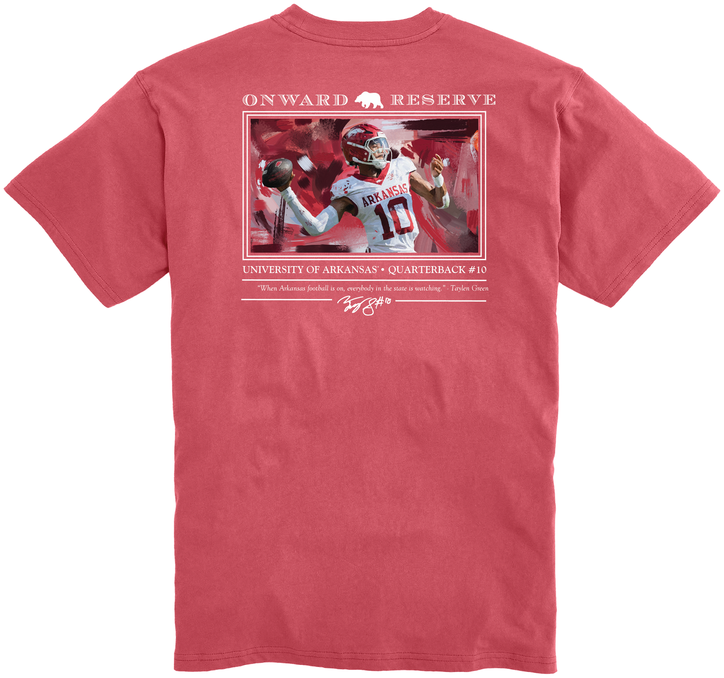 Taylen Green Tee - Washed Red