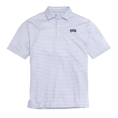 Wedge Stripe TCU Performance Polo