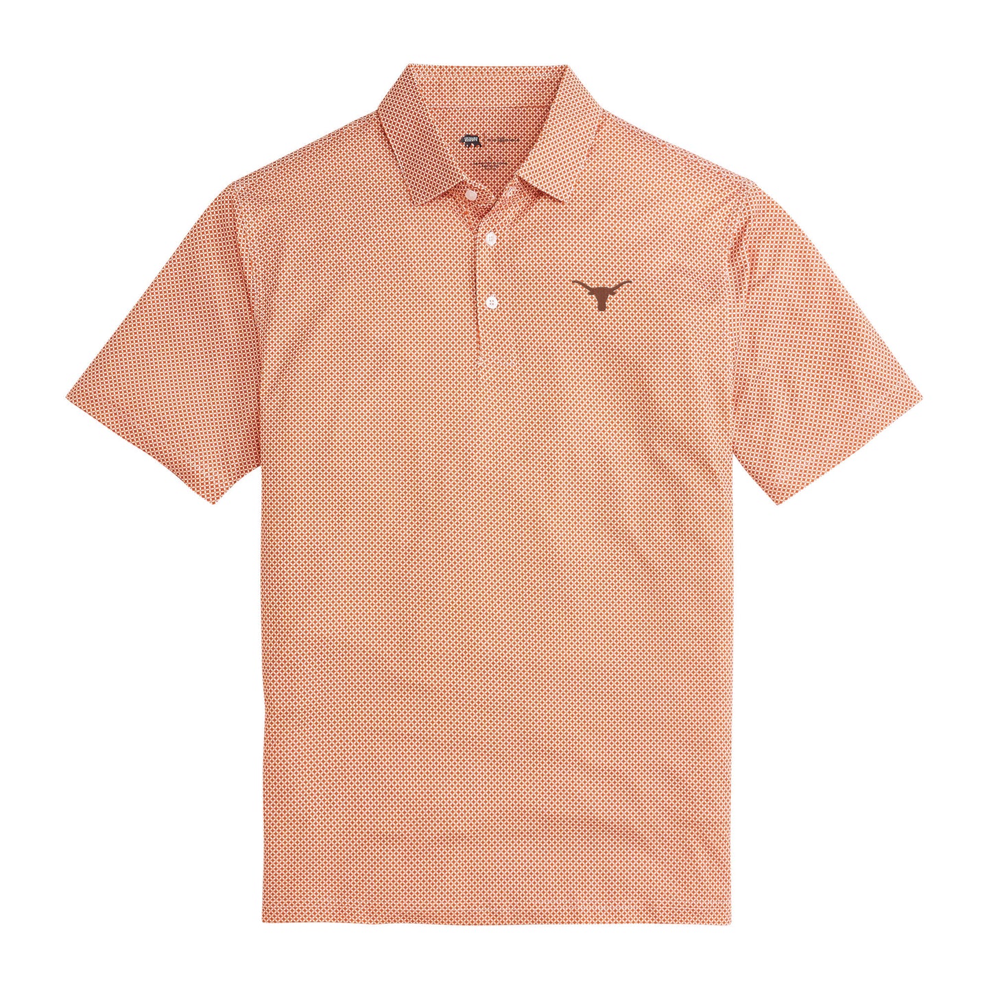 Texas Scope Printed Performance Polo - Longhorn Orange