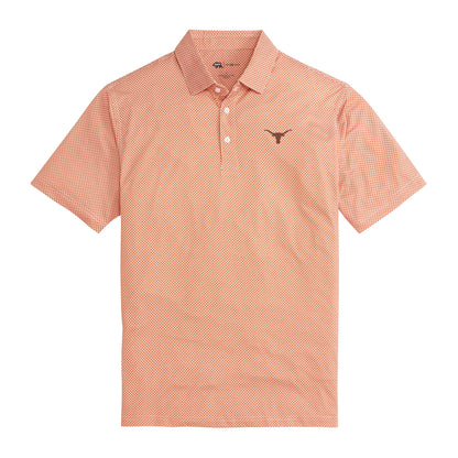 Texas Scope Printed Performance Polo - Longhorn Orange