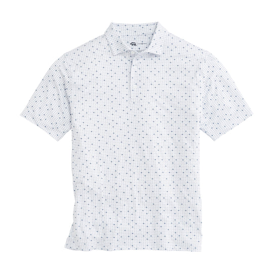 Tour Logo Printed Performance Polo - Dark Denim