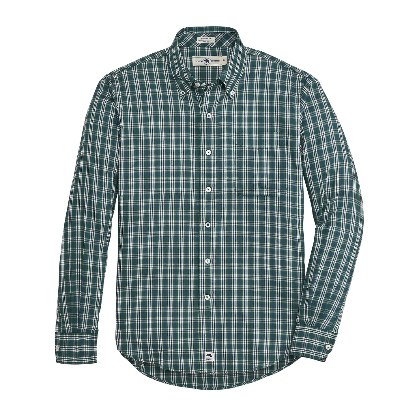 Cartridge Tailored Fit Brushed Performance Twill - Mallard Green