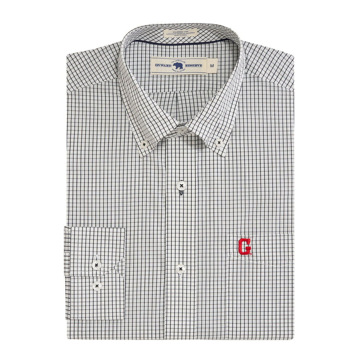 UGA Retro G Tattersall Classic Fit Quad Woven - Black