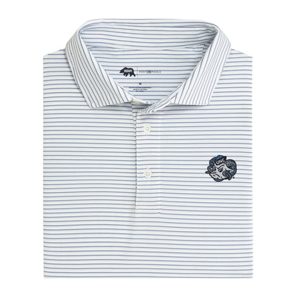 UNC Ram Scout Stripe Performance Polo - True Navy